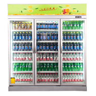 HM-LC-FThree-door beverage display cabinet