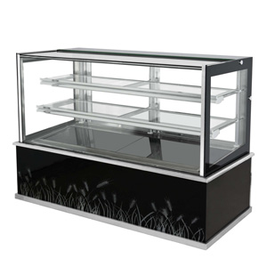 R&Mirrored right angle three-layer chocolate display case