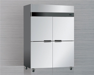 Four-door vertical refrigerator